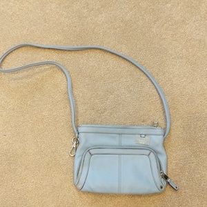 Tignanello blue leather purse